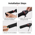 1 Pair Ultralight Cycling Handlebar Bike Grips Anti-Skid Sponge Mountain Bike Bicycle Handlebars End Grips with One Lock